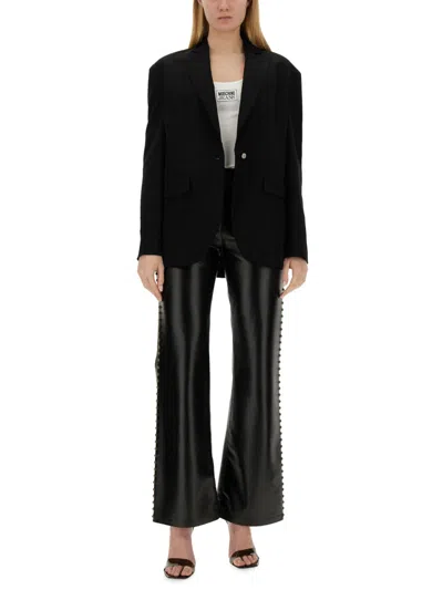Moschino Jeans Single-breasted Jacket In Black