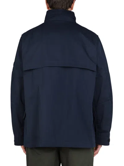 Lardini By Yosuke Aizawa Structured Double Fabric Jacket In Blue