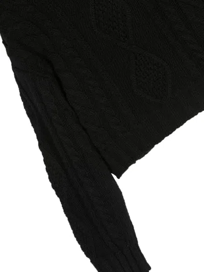 Msgm Mini Cozy Hoodie For Girls In Black