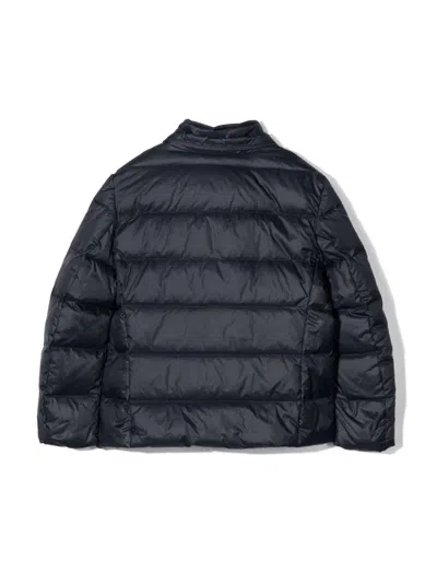 Fay Down Double Front Jacket In Blue
