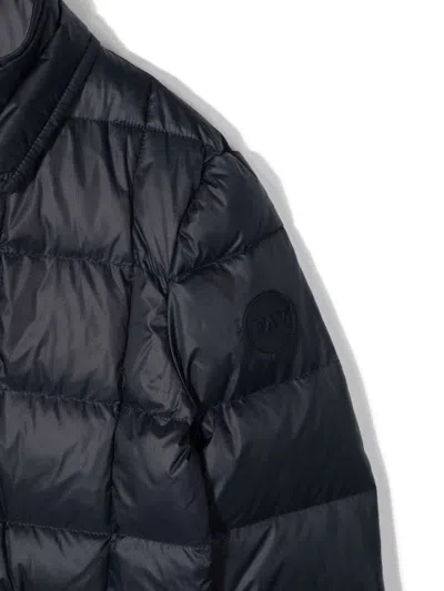 Fay Down Double Front Jacket In Blue