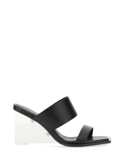 Alexander Mcqueen Leather Sandal In Gray