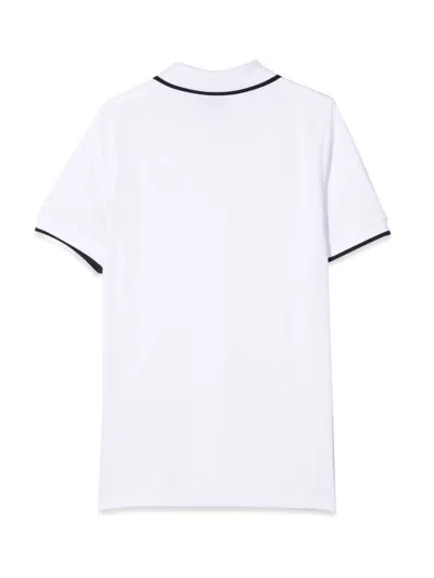 Fay White Polo Shirt With Logo In White