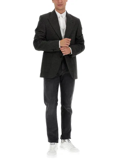 Dolce & Gabbana Single Breasted Jacket In Gray