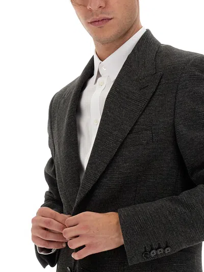 Dolce & Gabbana Single Breasted Jacket In Gray