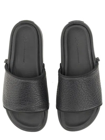 Y-3 Slide Sandal In Black