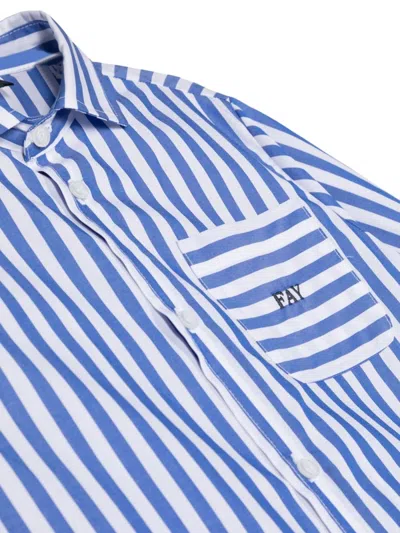 Fay Mc Stripes Shirt In Multi