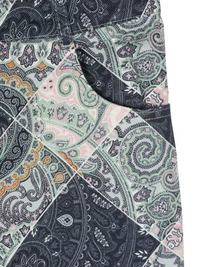 Etro Fabric Pants In Multi