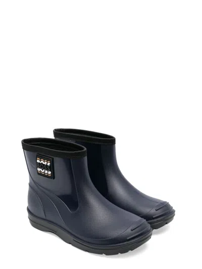 Hugo Boss Boss Rain Boots In Blue
