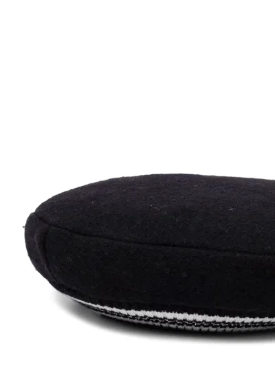 Simonetta Mini Virgin Wool Hat For Girls In Black
