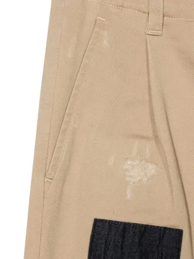 Dsquared2 Dsquared Pants With Patches In Beige
