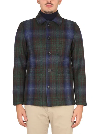 Aspesi Classic Collar Winter Jacket For Men In Blue