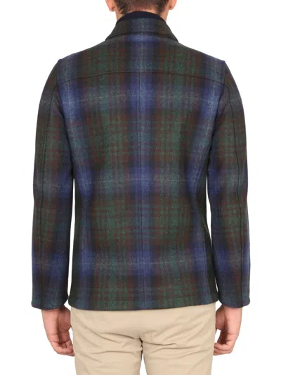 Aspesi Classic Collar Winter Jacket For Men In Blue