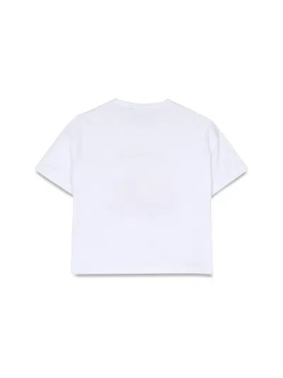 Dsquared2 Dsquared Crop Print T-shirt In White