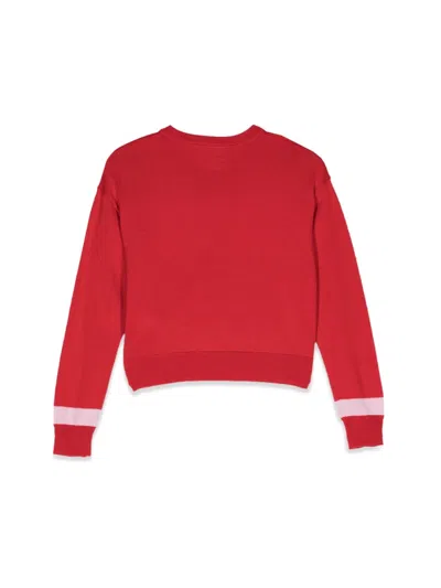N°21 Logo Crew Neck Pullover In Red