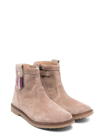 Pom D'api Chic Mini Arty Boots For Girls In Brown