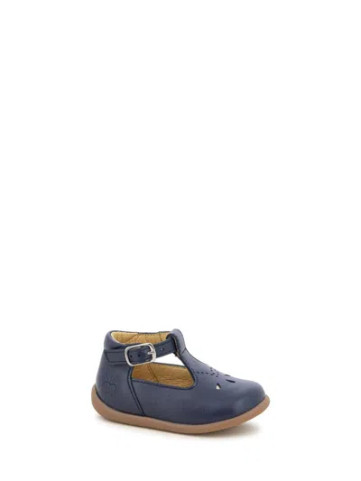 Pom D'api Mini Stand-up Sandals For Baby Boys In Blue