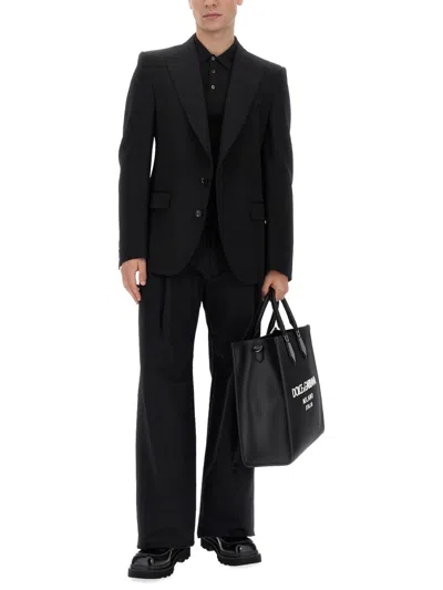Dolce & Gabbana Single Breasted Jacket In Black