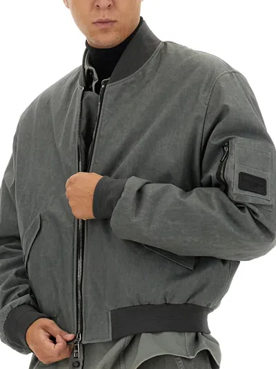 Dolce & Gabbana Oversized Zip-up Bomber Jacket In Green