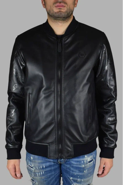 Philipp Plein Bomber Jacket In Black