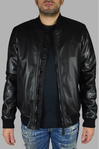 Philipp Plein Bomber Jacket In Black