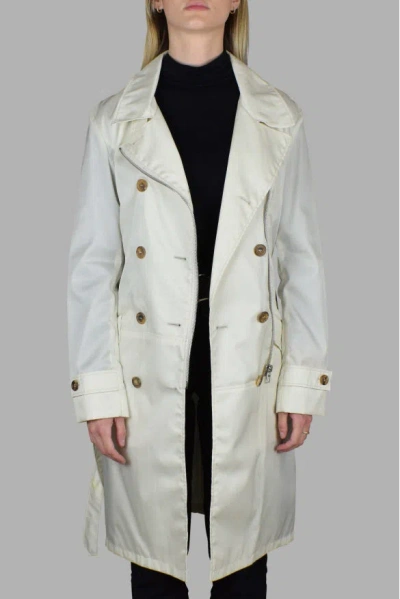Prada Zip Belted Coat In Blue