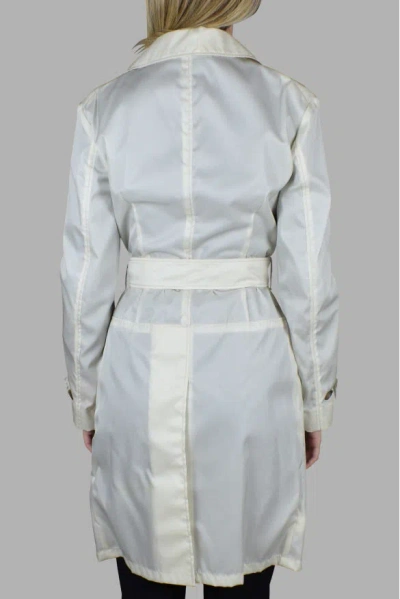 Prada Zip Belted Coat In Blue