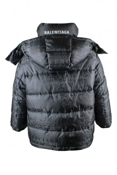 Balenciaga Down Jacket In Black