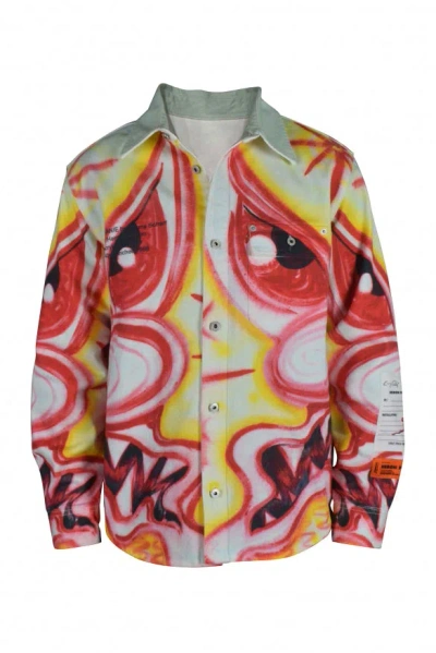 Heron Preston Multicolored Denim Jacket In Multi