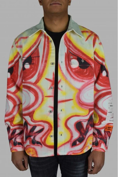Heron Preston Multicolored Denim Jacket In Multi