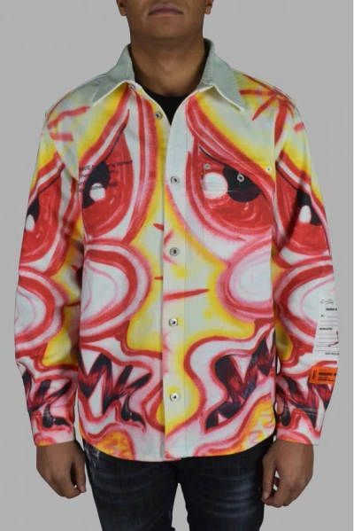 Heron Preston Multicolored Denim Jacket In Multi