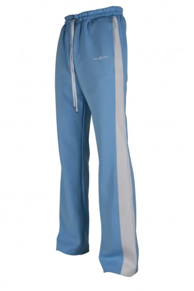 Amiri Light Blue Polyester Jogging Pants In Blue