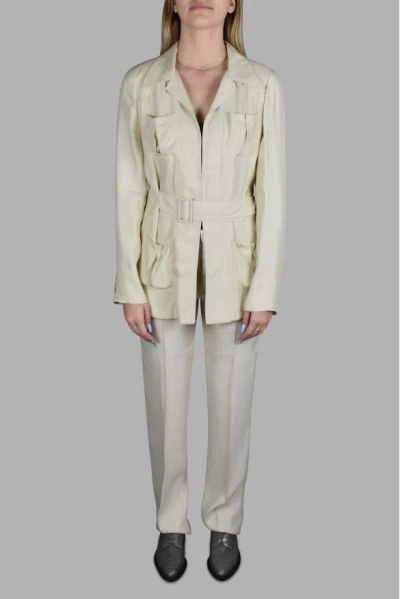 Prada Patch-pocket Suit In Neutral