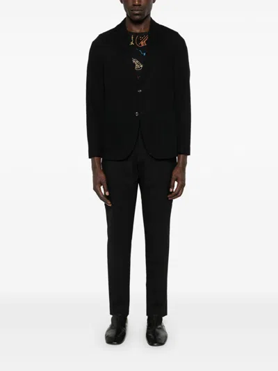 Circolo 1901 Cotton Single Breasted Jacket In Black