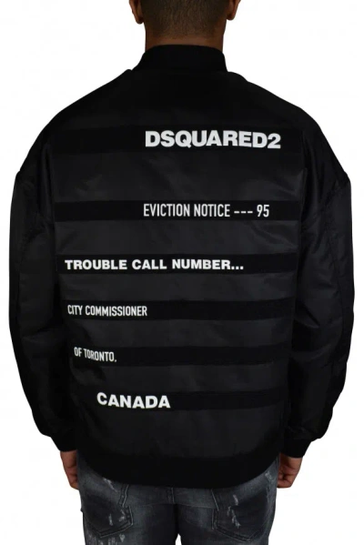 Dsquared2 Bomber Jacket In Black