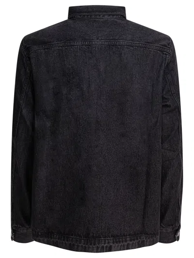 Alex Mill Button-fastening Cargo-pocket Jacket In Black