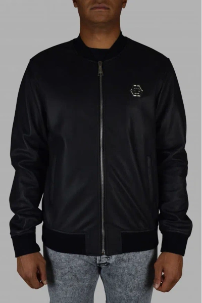 Philipp Plein Bomber Jacket In Black