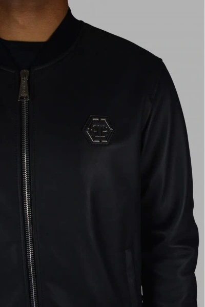 Philipp Plein Bomber Jacket In Black