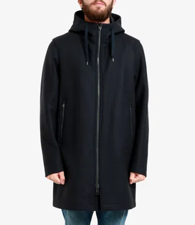 Herno Coats Blue In Black