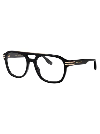 Marc Jacobs Eyewear Aviator Frame Glasses In Black