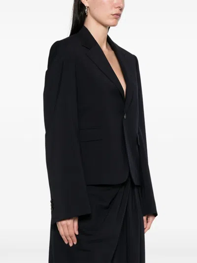 Loewe Flap Pockets Tailored Jacket In Black
