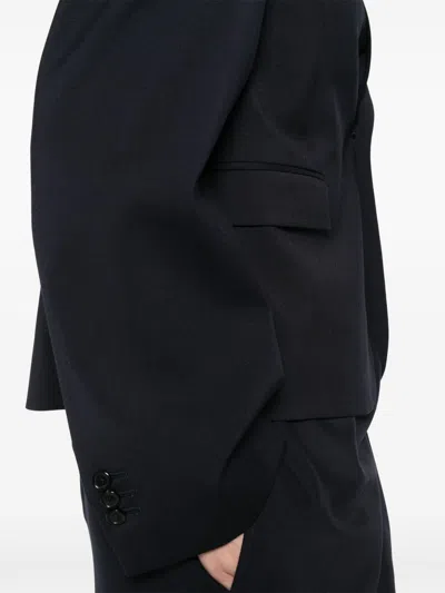 Loewe Flap Pockets Tailored Jacket In Black