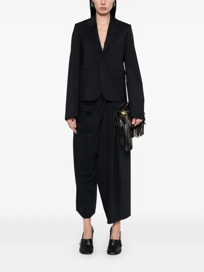 Loewe Flap Pockets Tailored Jacket In Black