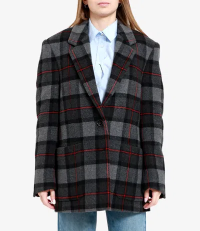 Msgm Jackets Grey In Multi