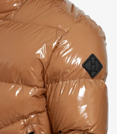 Herno Coats Camel In Brown