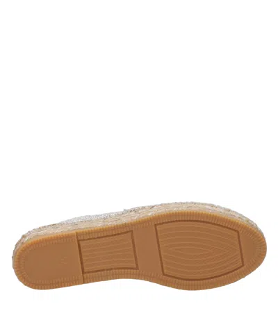 Espadrilles Flat Shoes Silver In Nude