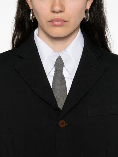 Comme Comme Tailored Jacket Single Breasted Notch Lapel In Black