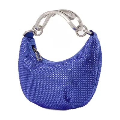 Off-white Mini Binder Clip Bag In Blue