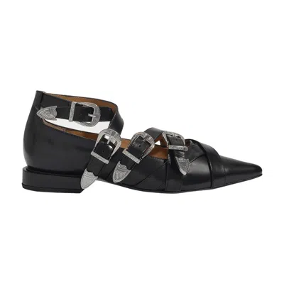 Toga Pulla Aj926 Flat Shoes In Black