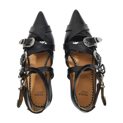 Toga Pulla Aj926 Flat Shoes In Black